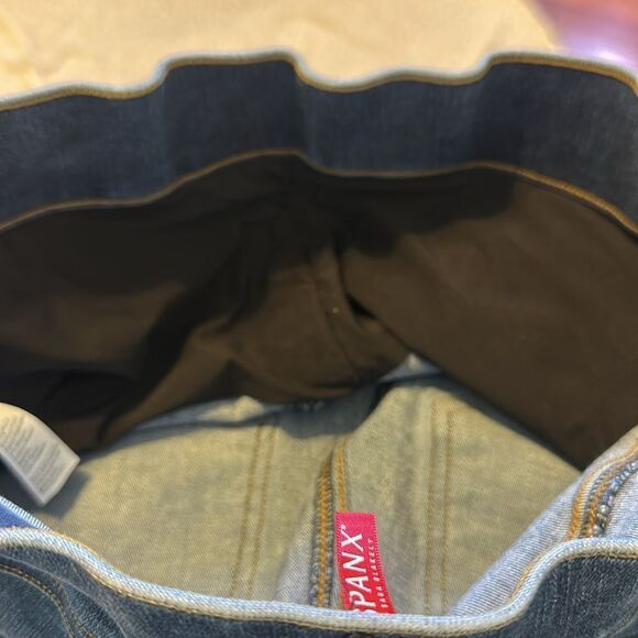 SPANX Distressed High Waist Ankle Skinny Jeans Medium Wash SMALL - Picture 9 of 15